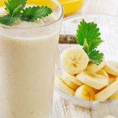Banana With Milk Juice