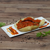 Baked Potato With Lababdar Vegetables