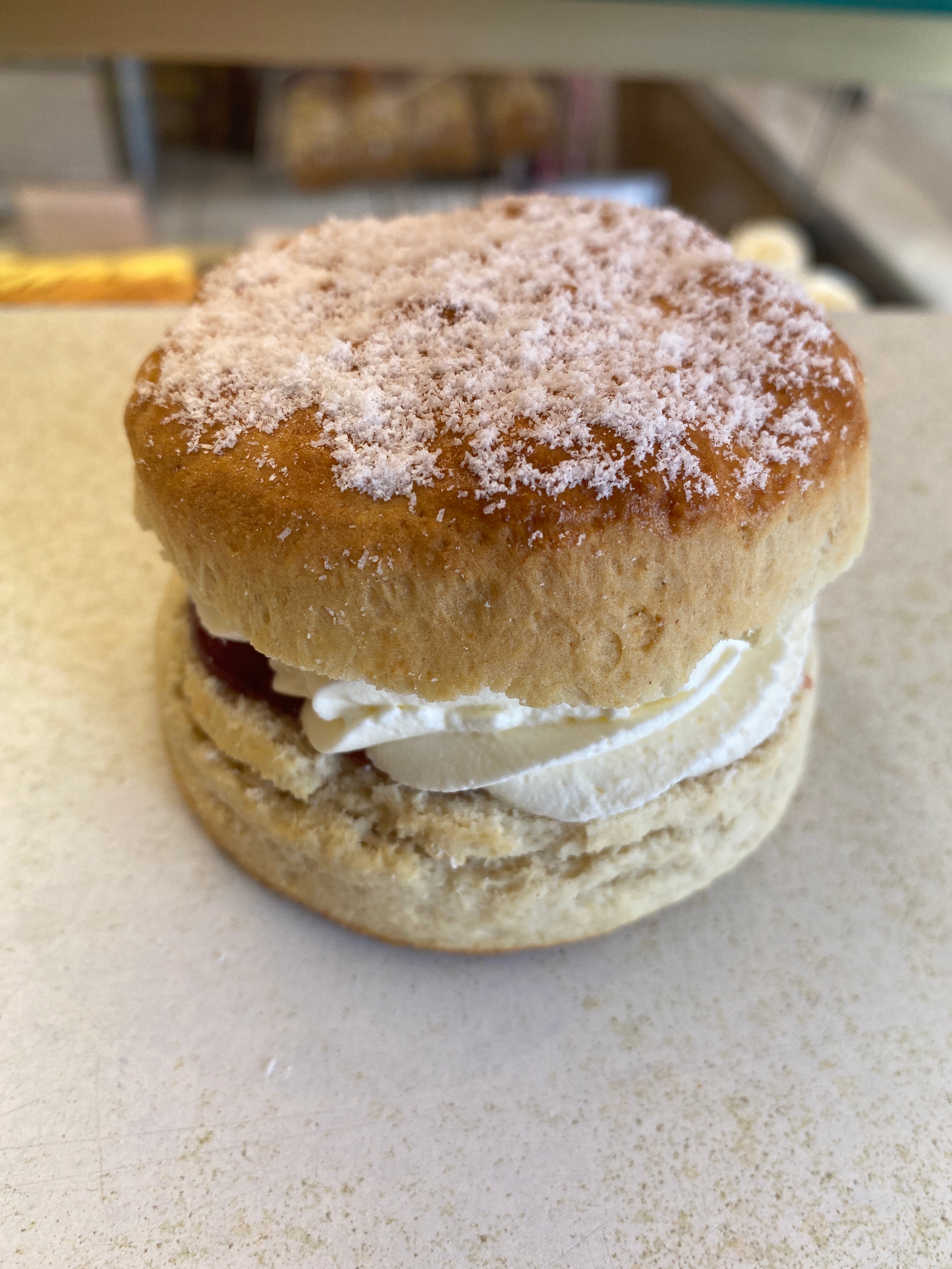 Jam & Fresh Cream Scone