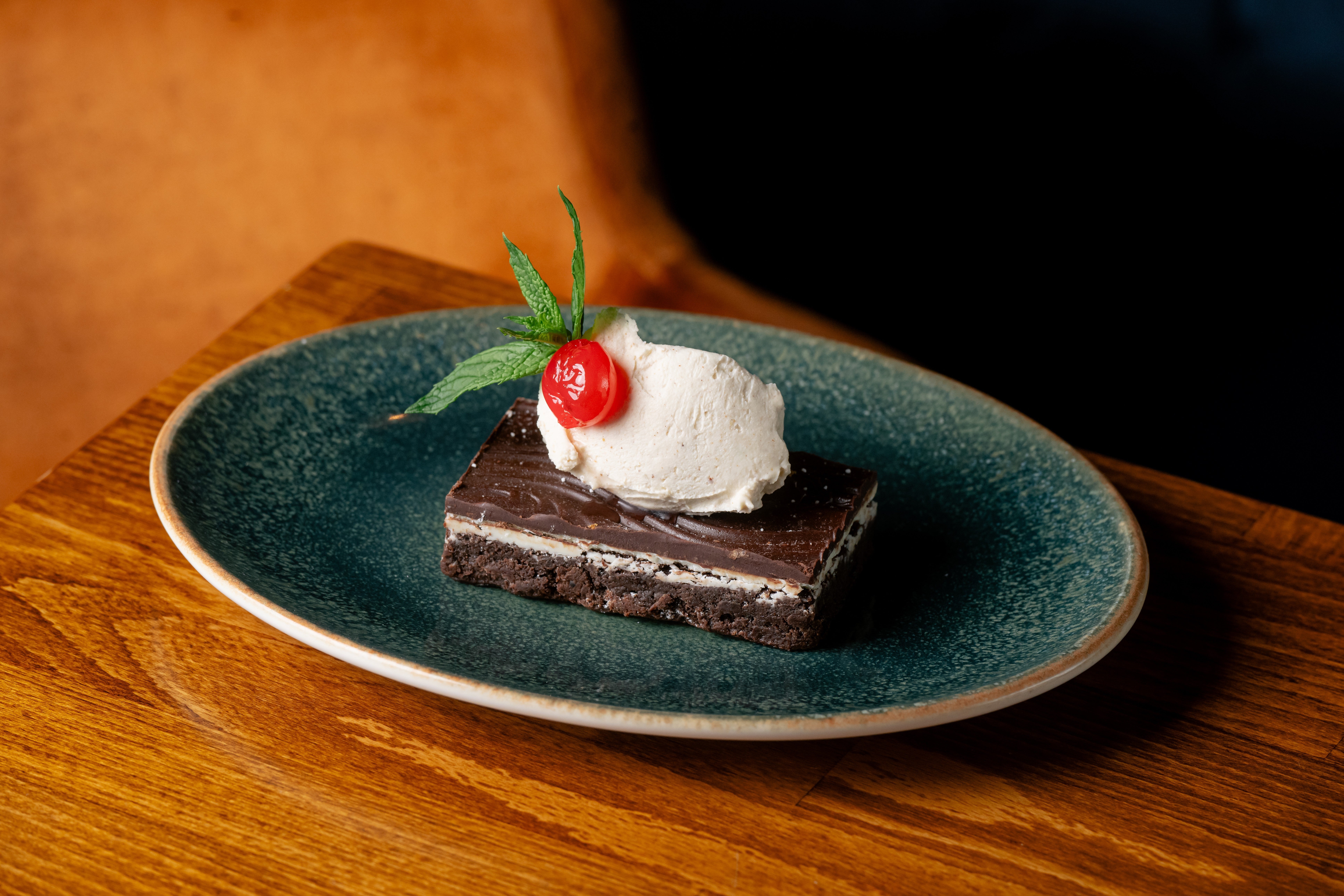 Yule Log Brownie