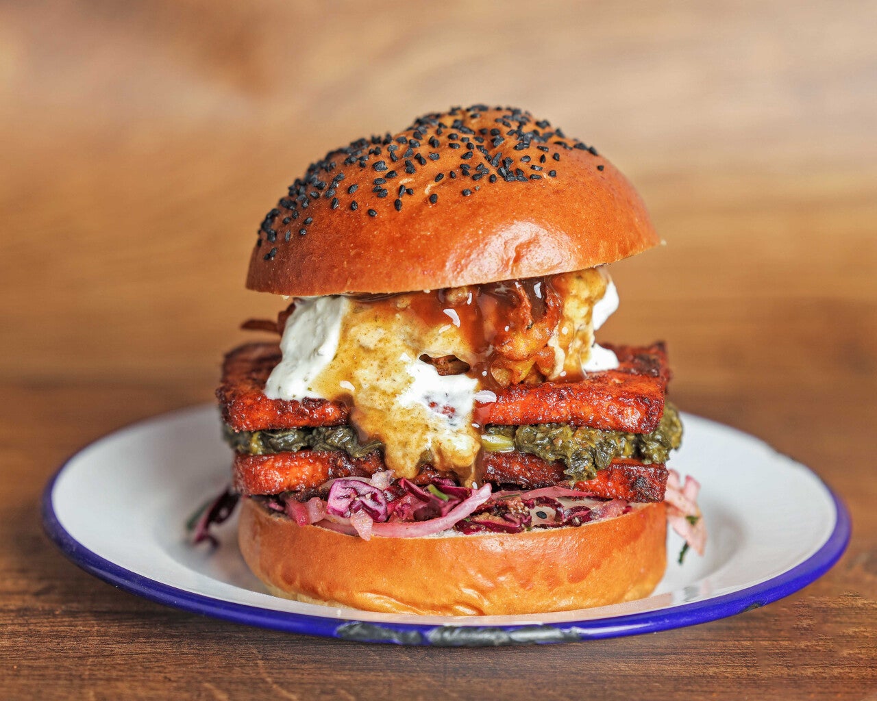 Paneer Saag Burger (Veggie)