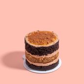 Poppin' Banana Brownie Baby Cake