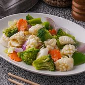 Calamari With Mixed Vegetable