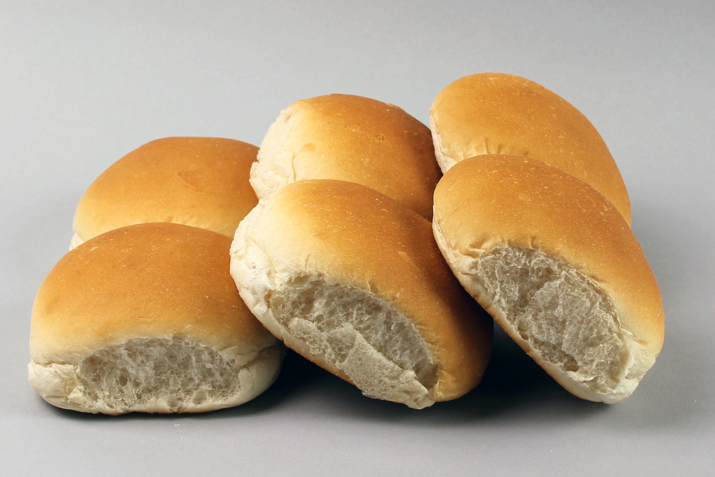 Pack of 6 White Soft Rolls