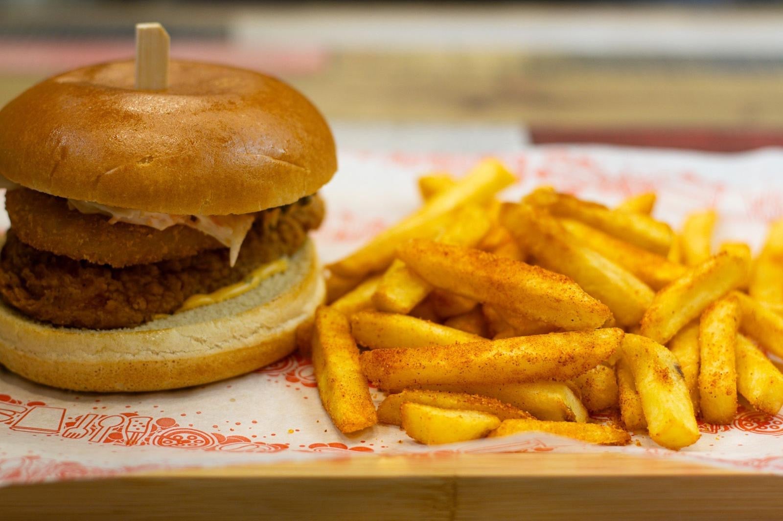 Mountain Chicken Burger