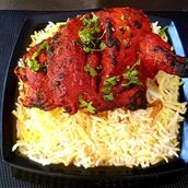 Tandoori Chicken Biryani Serves 1