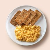 Scrambled Egg and Bread Toast