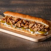 Lebanese grilled chicken baguette 