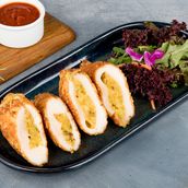 cheesy baked chicken - appetizer