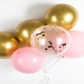 Golden Pink Balloons