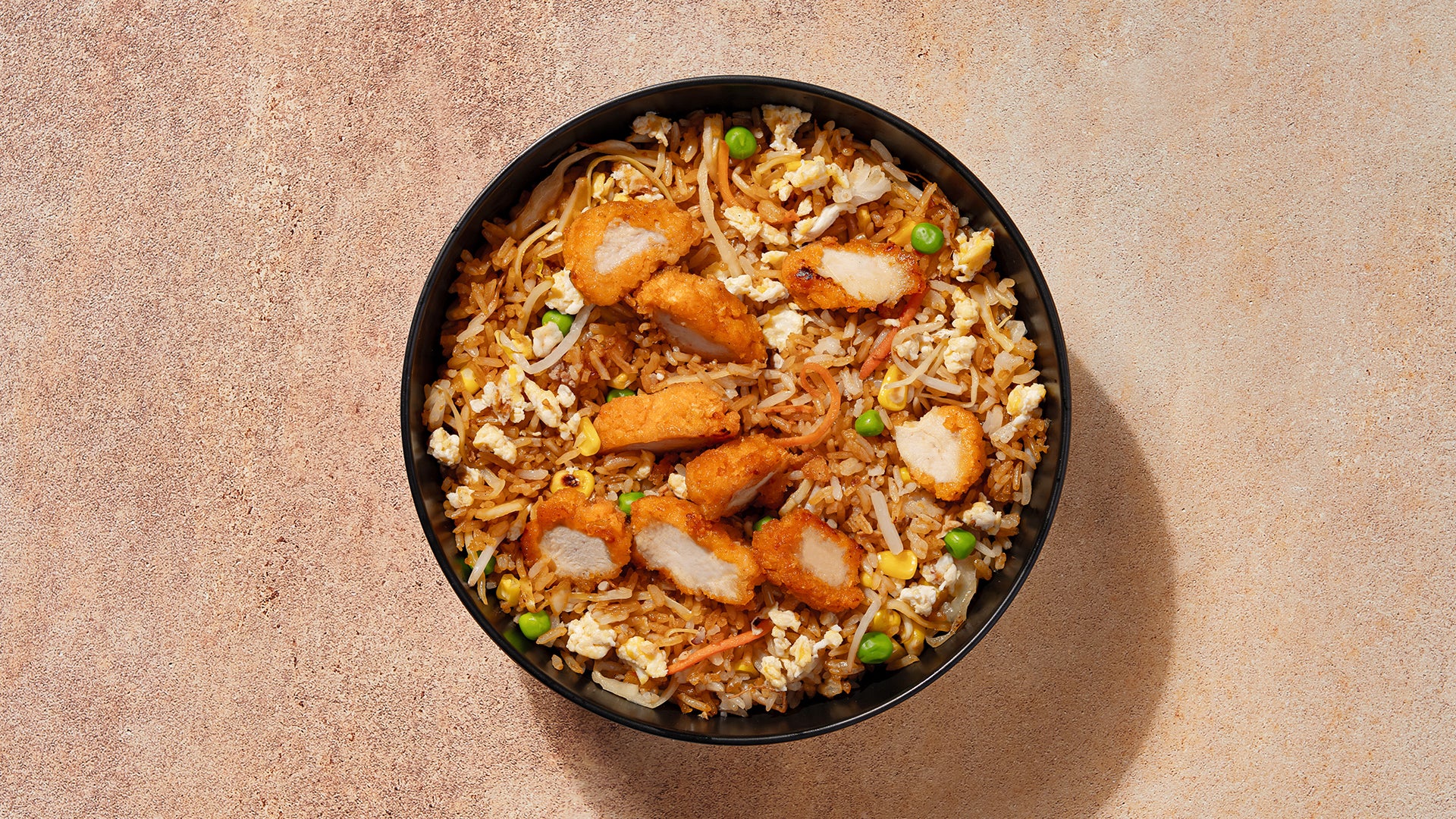 Egg fried rice with Chicken katsu