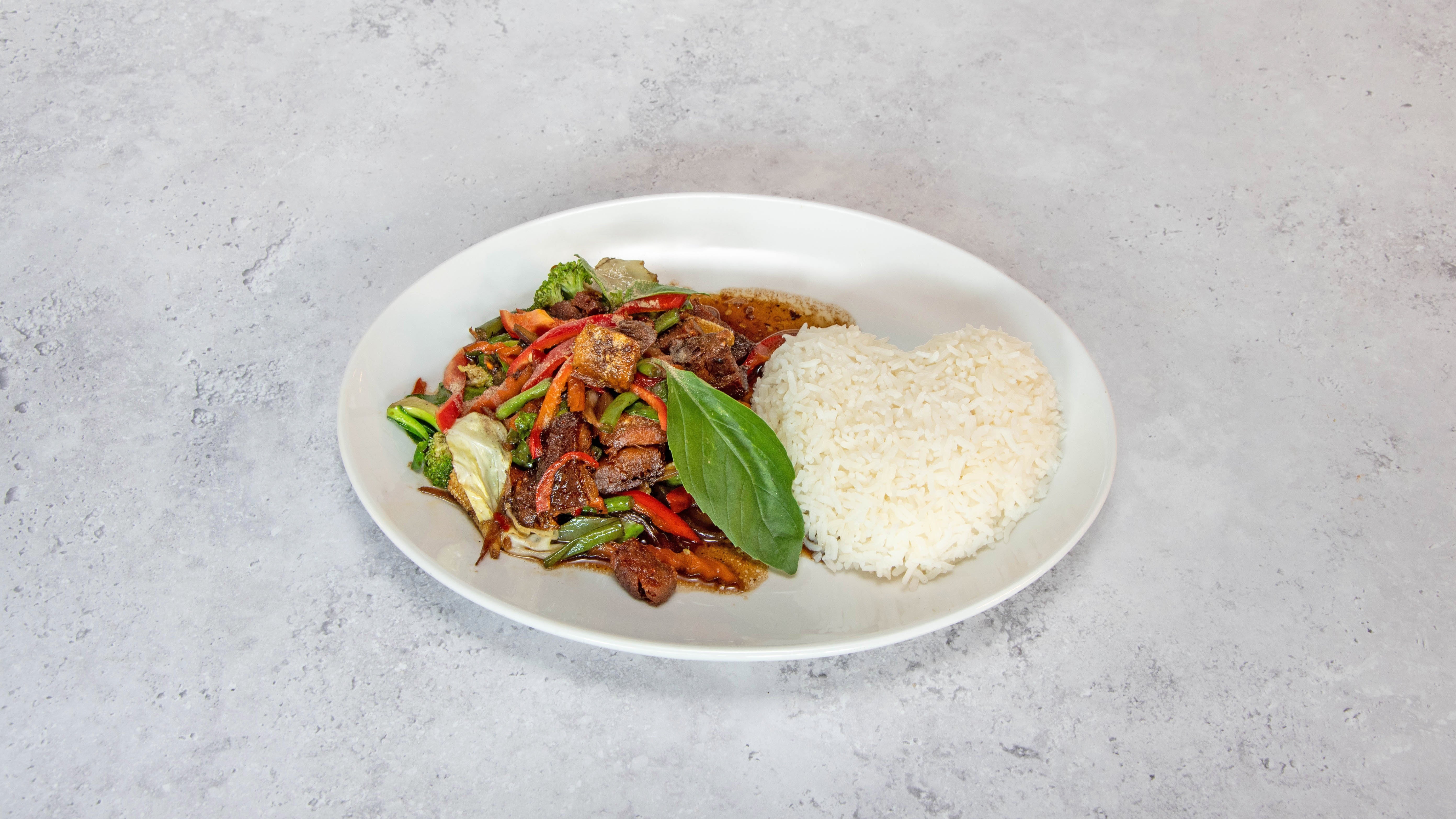 Crispy Belly Pork with Basil