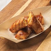 Banana Spring Roll With Tahini Caramel