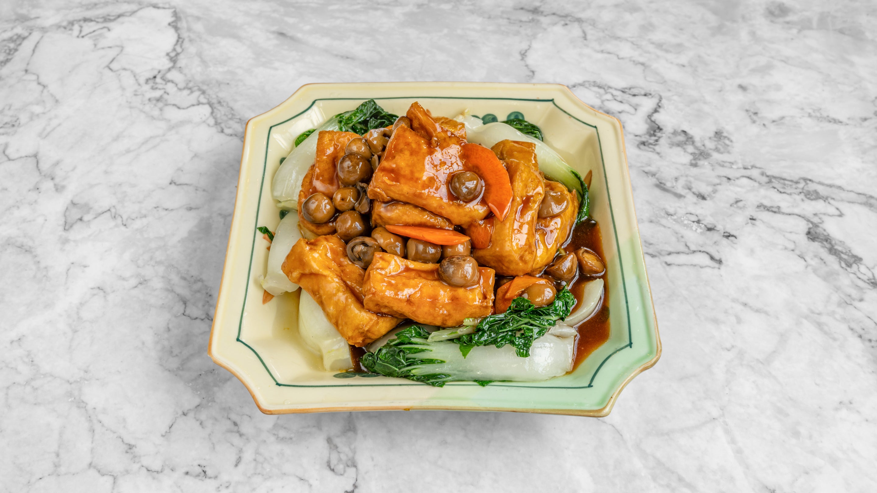 Braised Bean Curd with Oyster Sauce 紅燒豆腐