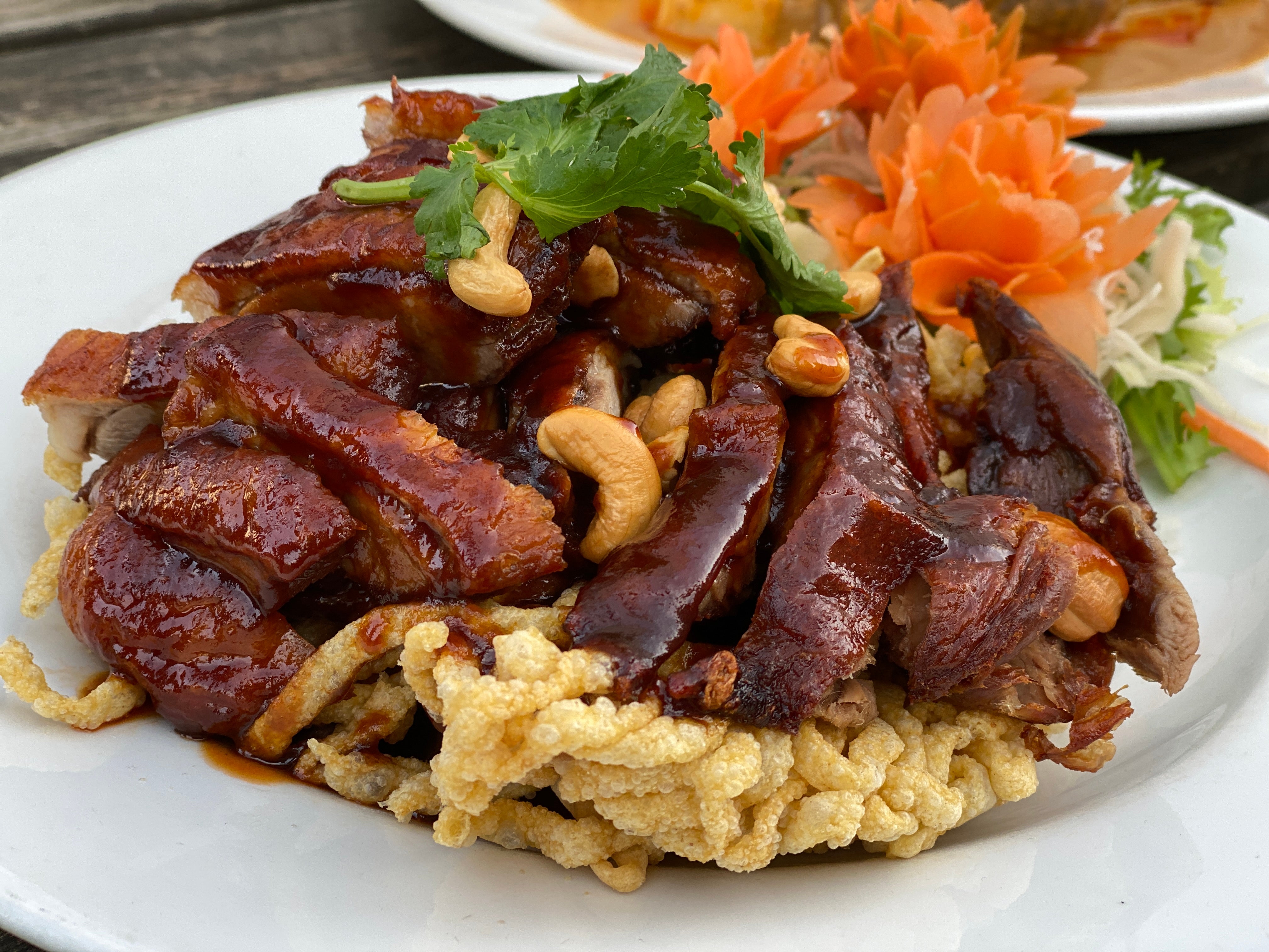 NO.38 : Roast Duck with Tamarind Sauce เป็ดราดซอสมะขาม