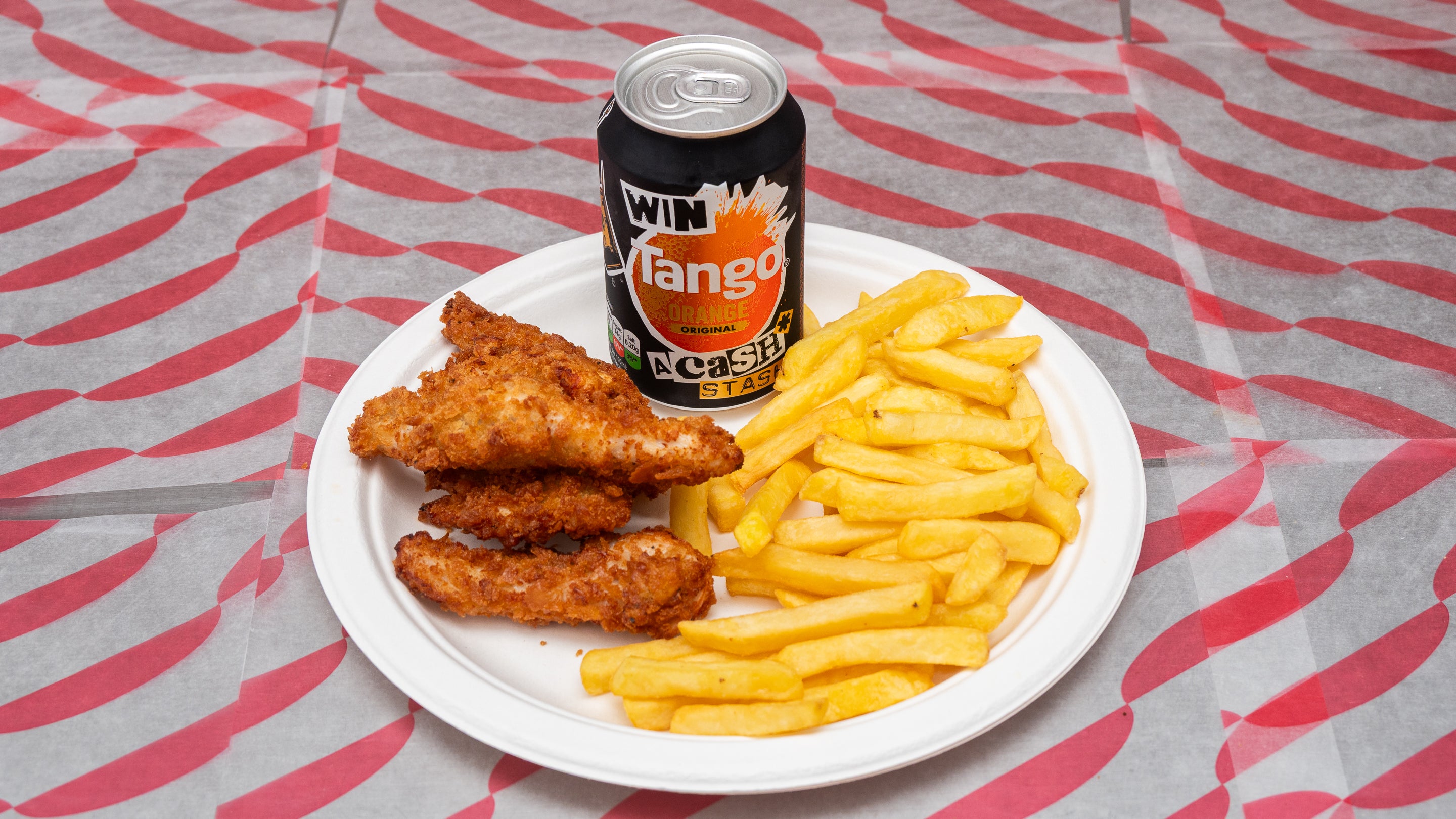 Chicken Strips, Fries and Drink