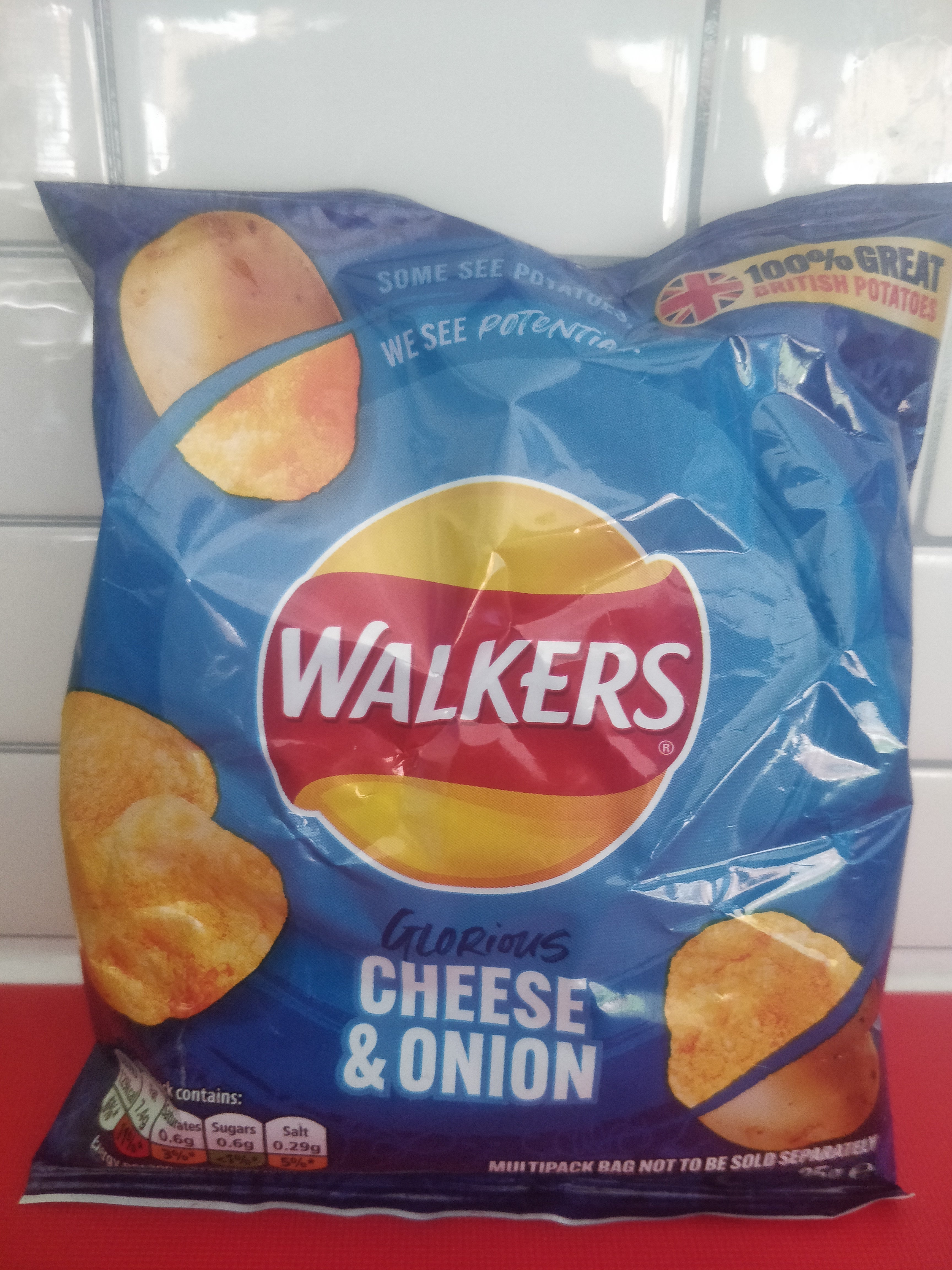 Walkers cheese and onion