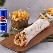 Taouk Wrap + French Fries + Soft Drink