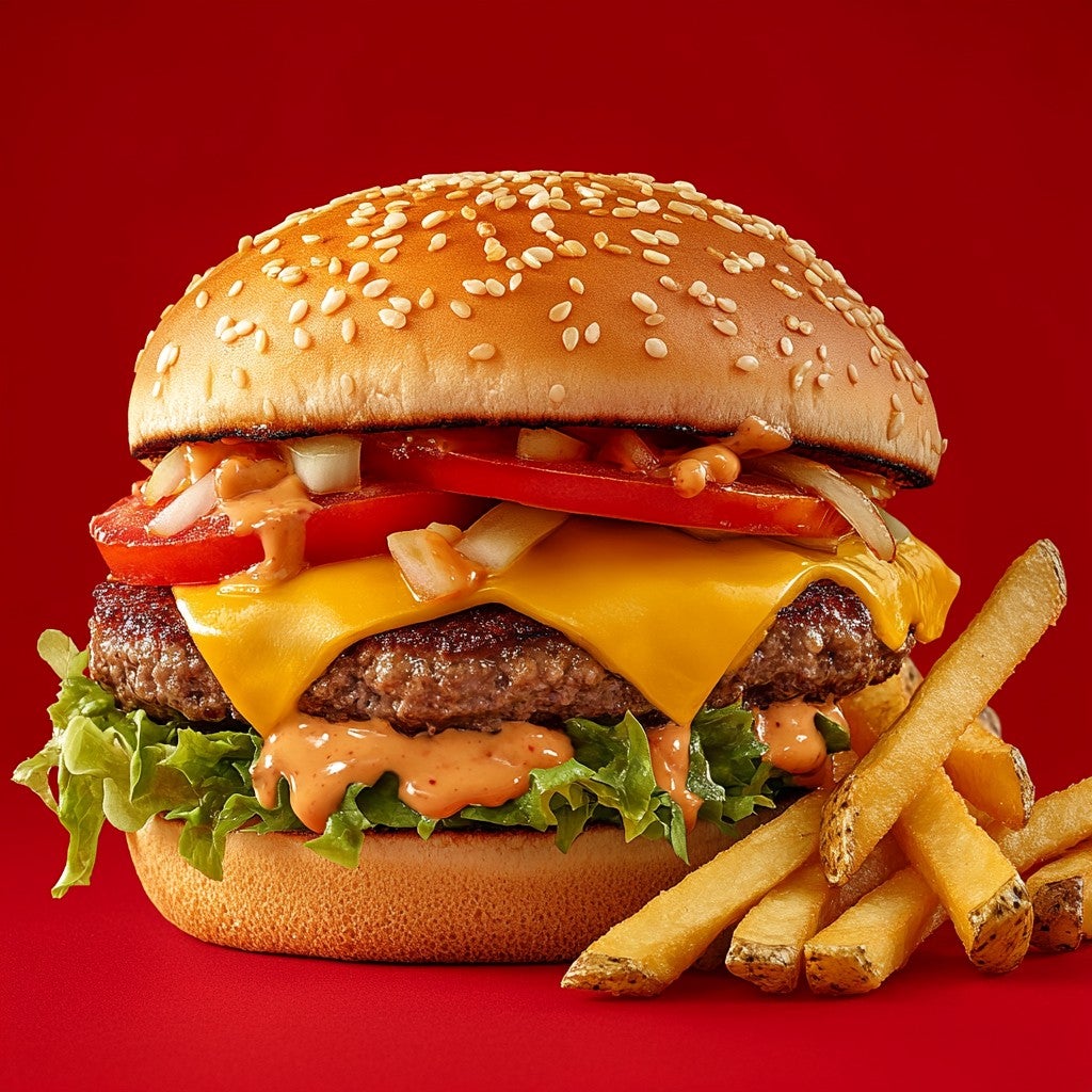 Half Pounder with Cheese Burger Meal ��