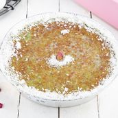 Basbousa With Pistachio And Cream