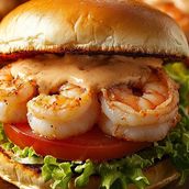 Jumbo Prawns Burger