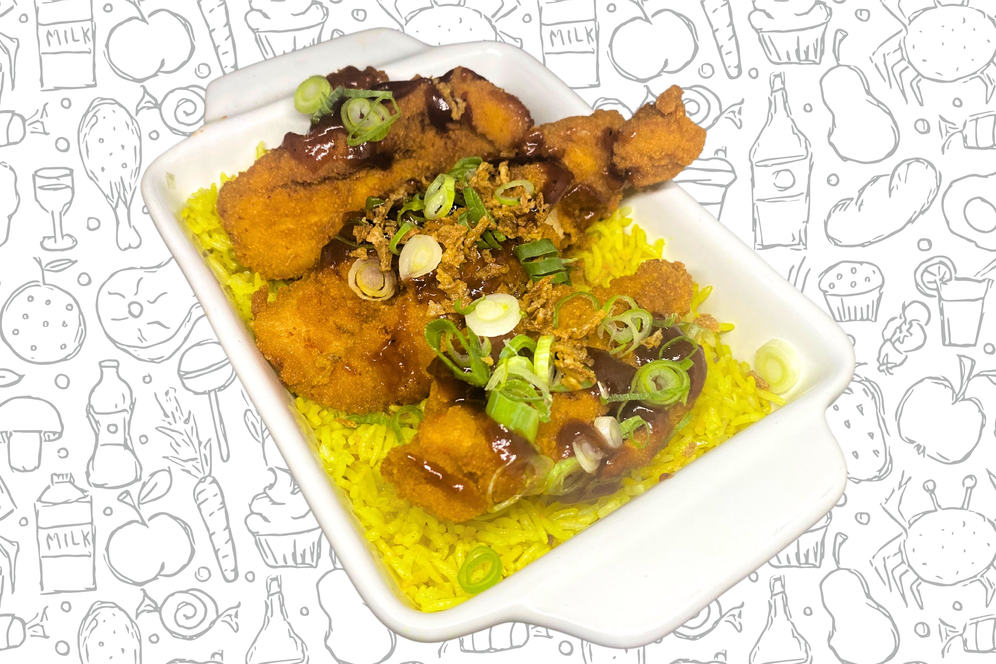 Savoury Rice with BBQ Tenders