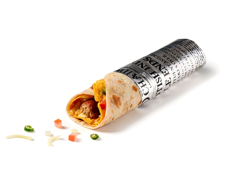 Spiced Chicken Sausage & Egg Wrap