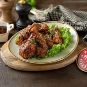6 piece Bbq Glazed Chicken Wings 