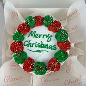 Christmas Holiday Bento Cake