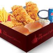 Jumbo Meal - 4 Pcs Chicken + 2 Buns + Fries + Garlic Sauce + Coleslaw + Pepsi