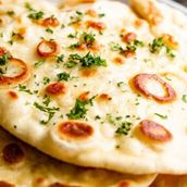 baked Garlic Naan