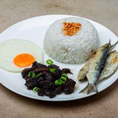 Tapsilog with Tuyo