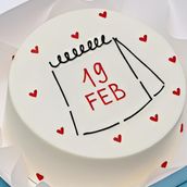 Custom date cake