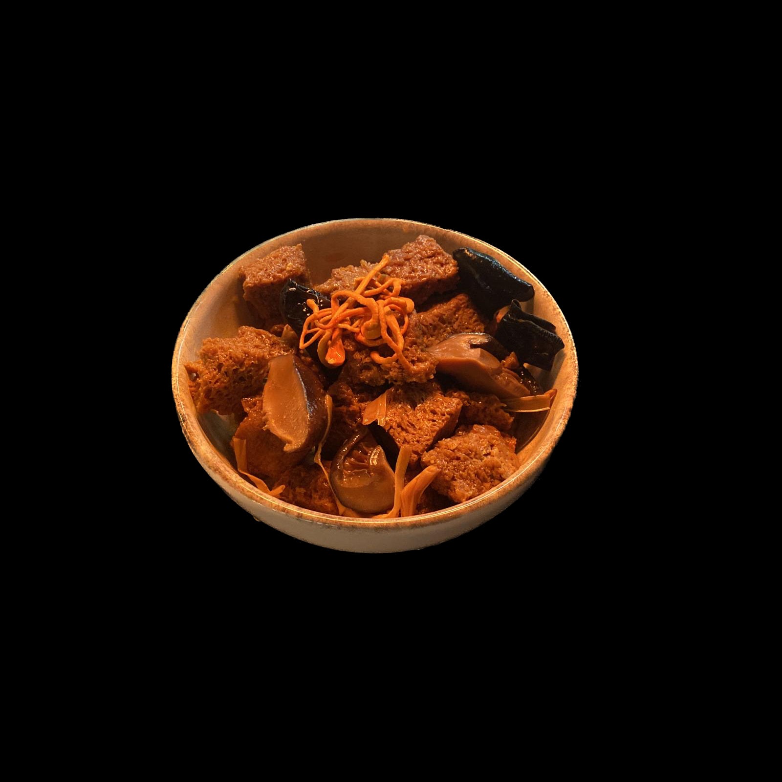 四喜烤麸 Marinated Gluten Dough with Black Fungus (v)
