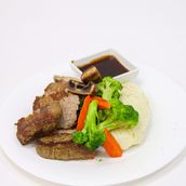 Beef Steak With Mashed Potatos