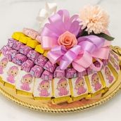 Baby Girl Chocolate Tray