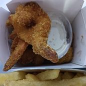 Butteffly Shrimp  Wit French Frirs