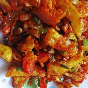 Crispy Chicken Schezwan thick gravy