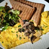  Mushrooms And Vegetables Omelette