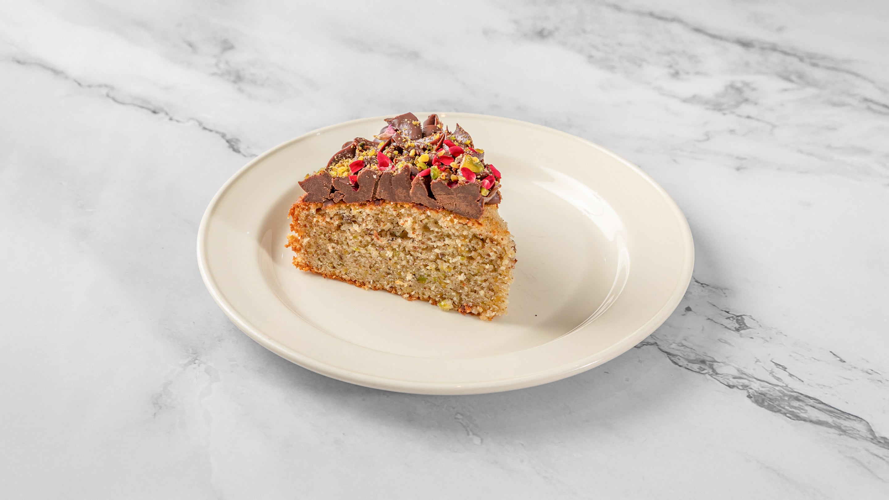 Pistachio and Chocolate Cake