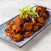 Sweet Chilli Fried Lotus Stem