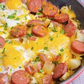 sausage scrambled egg