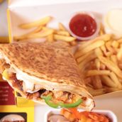 Chicken Shawarma Crepe Meal