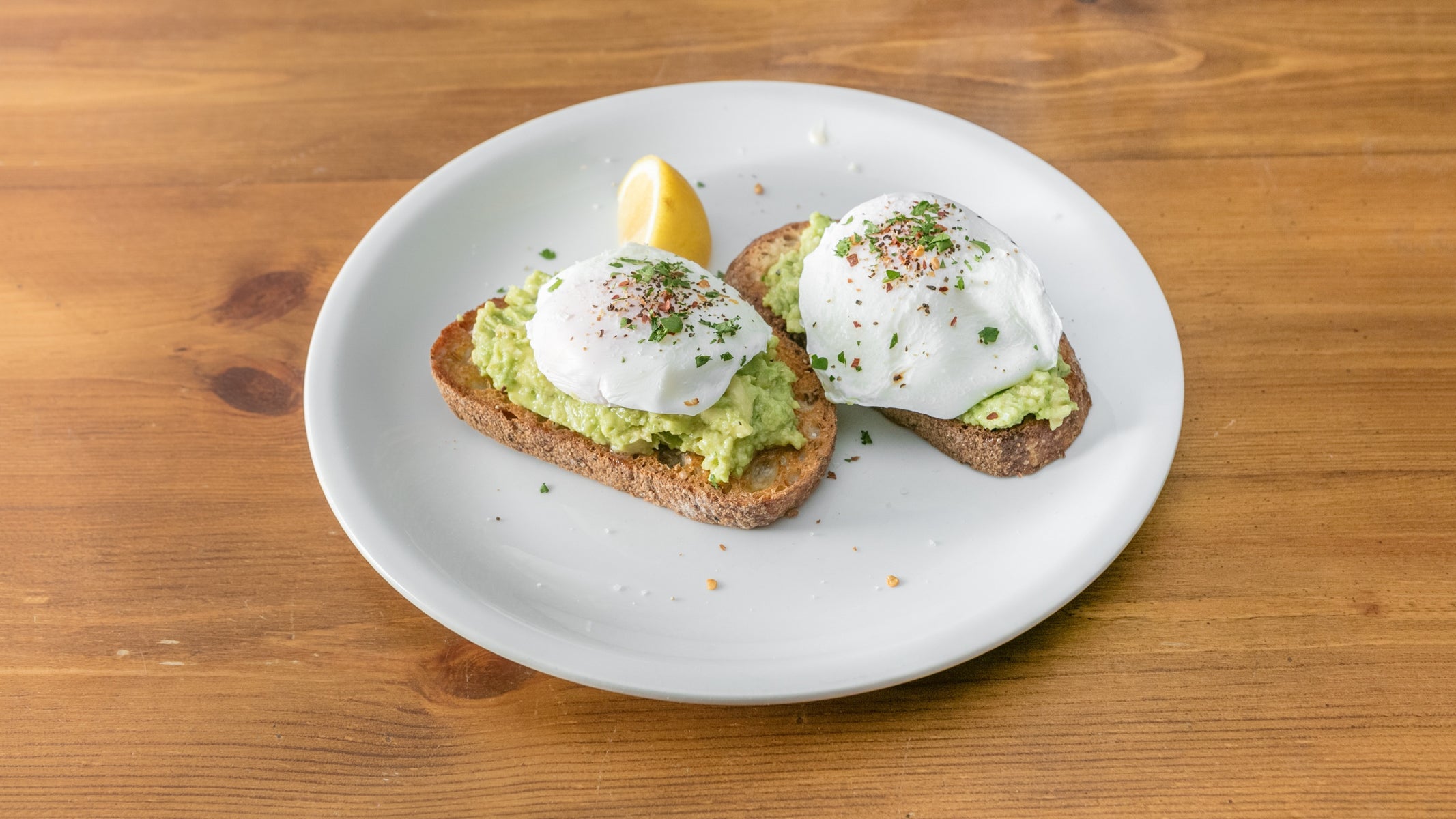 Smashed Avocado on Toasted Seven Seeded Sourdough