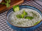 Cucumber with milk