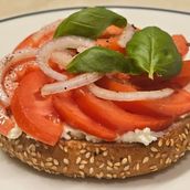 Tomato Basil Garden Bagel