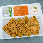 Alu with Methi Paratha