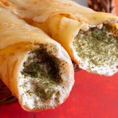 Labneh and Zaatar Chapati Roti