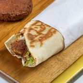 Falafel Sandwiches  Small Lebanese Bread 
