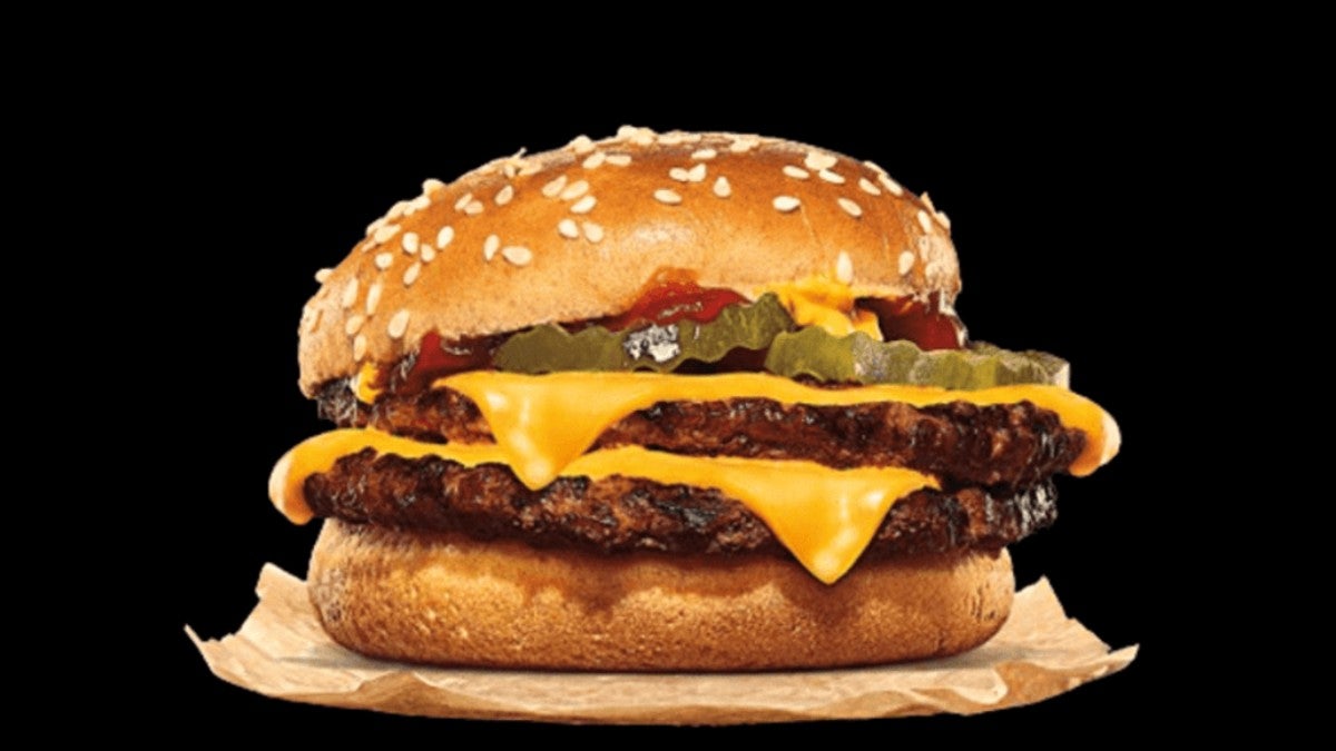 Double Cheesy Burger Meal